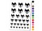 Resting Fox Face Temporary Tattoo Water Resistant Fake Body Art Set Collection